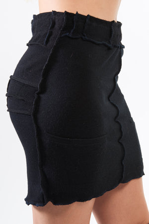 Black Sweater Skirt - FOAT