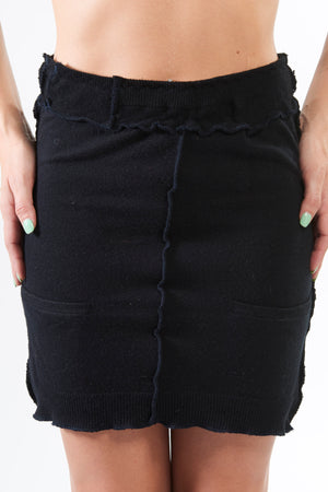 Black Sweater Skirt - FOAT