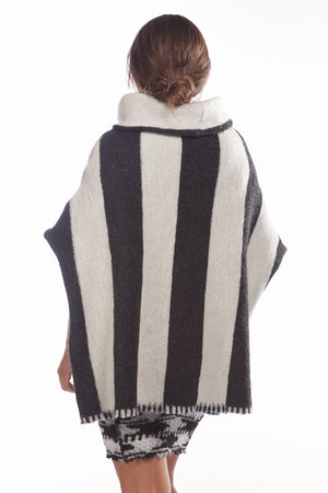 Black & White Poncho