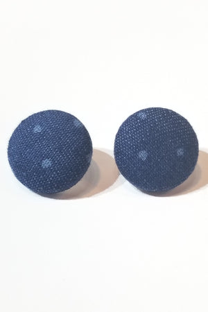 Blue Denim Earrings