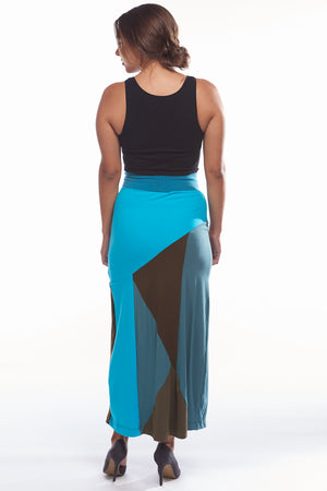 Blue Mosaic Skirt - FOAT