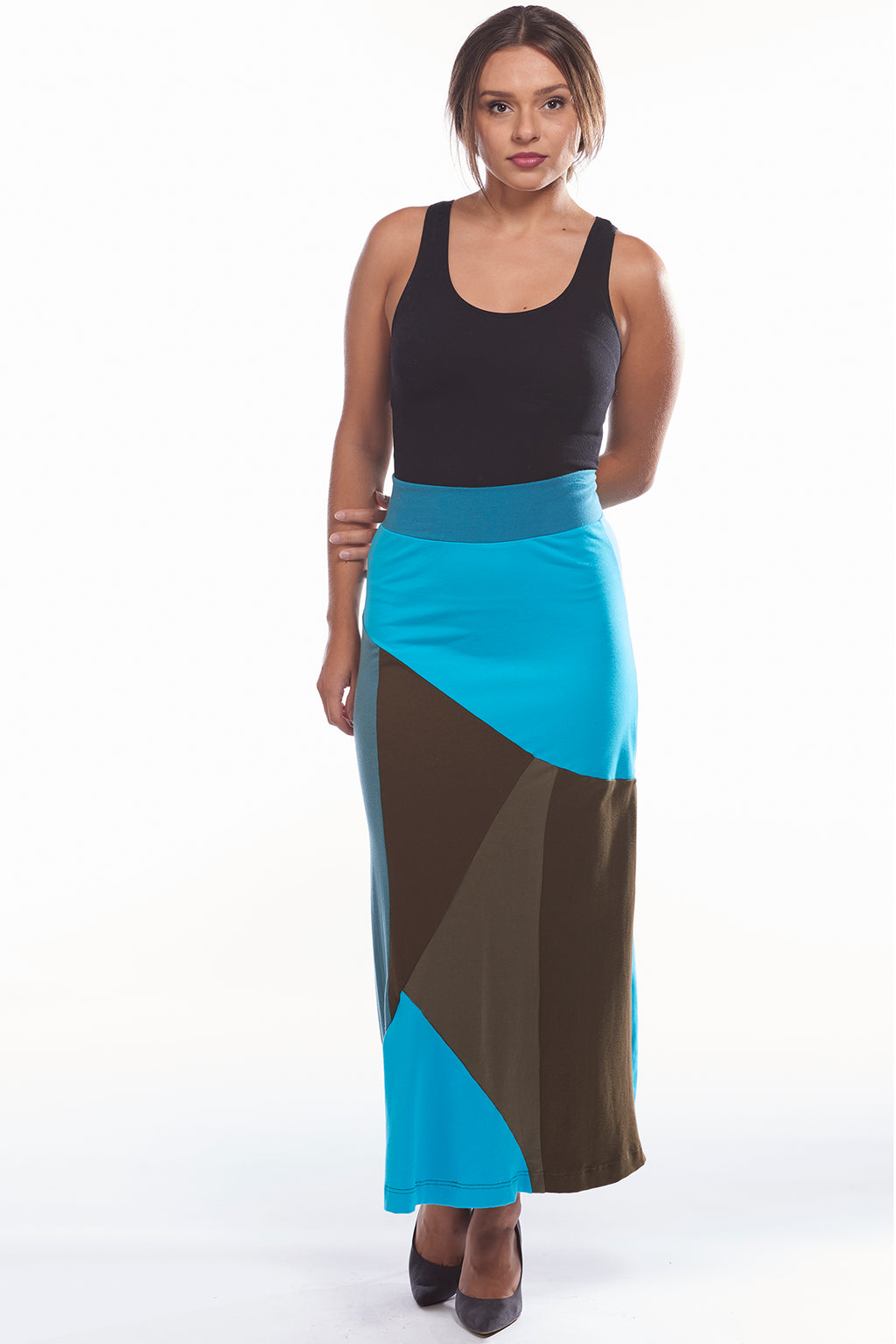 Blue Mosaic Skirt - FOAT