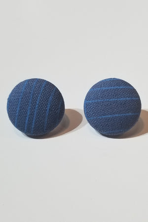 Blue Striped Earrings