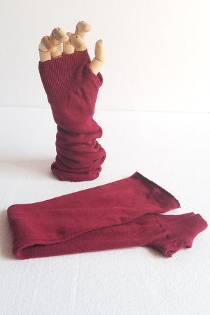 Deep Red Arm Warmers