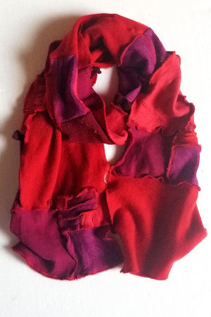 Red Patchwork Scarf