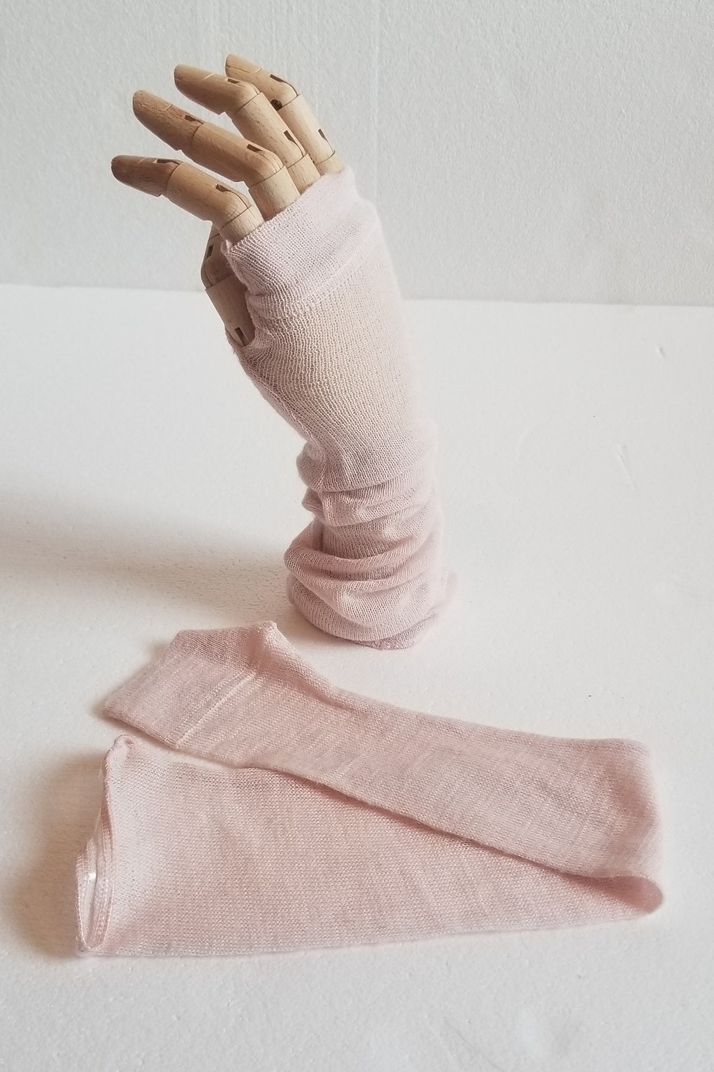 Pale Pink Arm Warmers