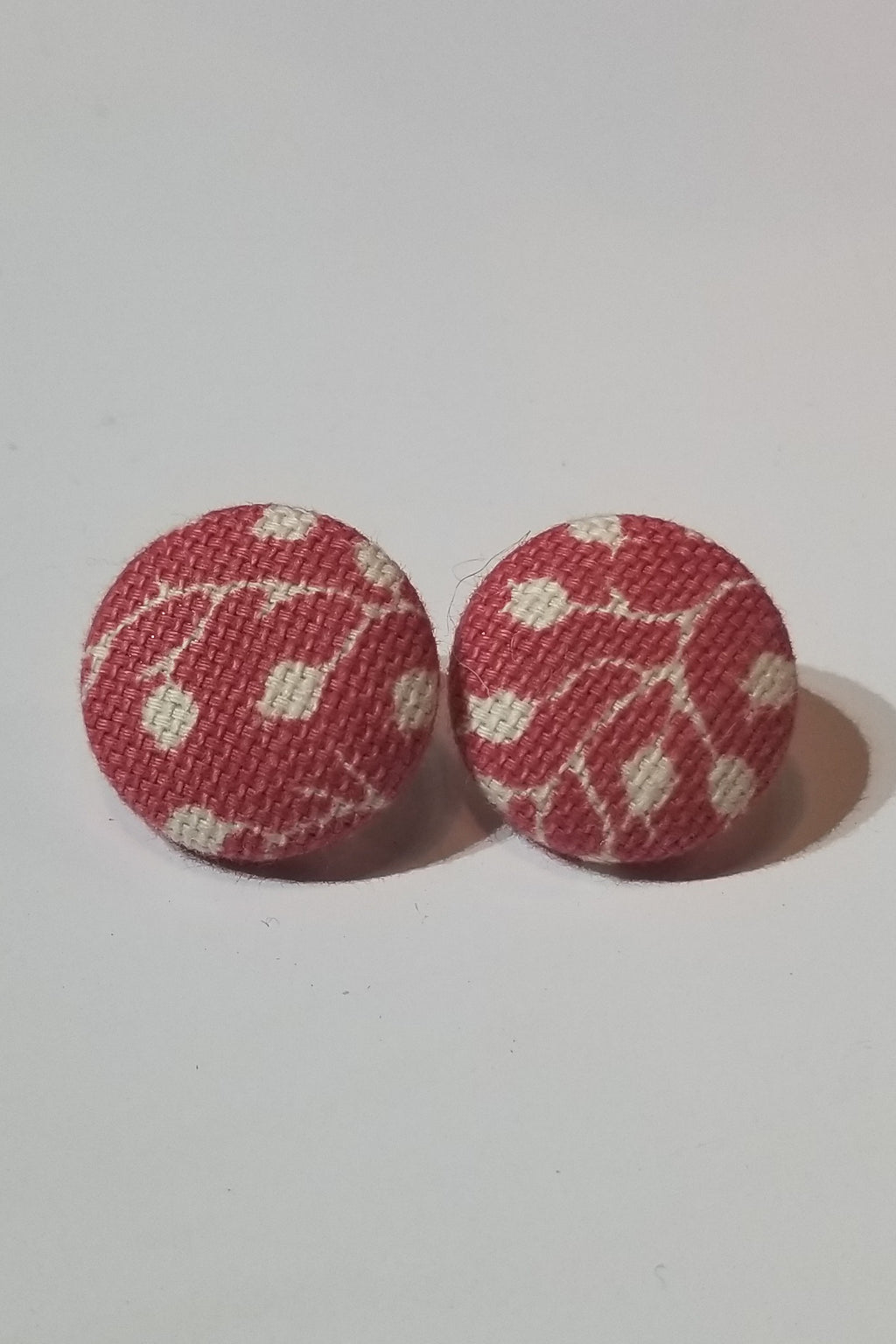 Red Floral Earrings