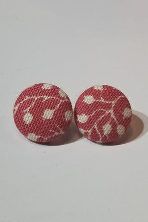 Red Floral Earrings