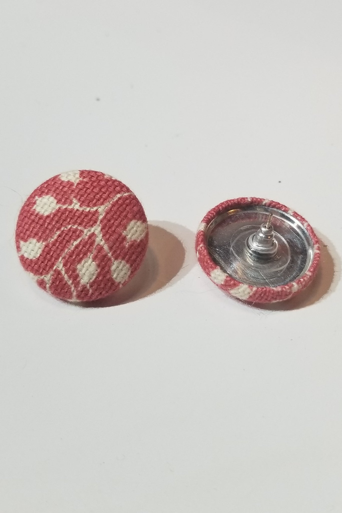 Red Floral Earrings