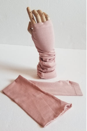 Rose Silk Arm Warmers